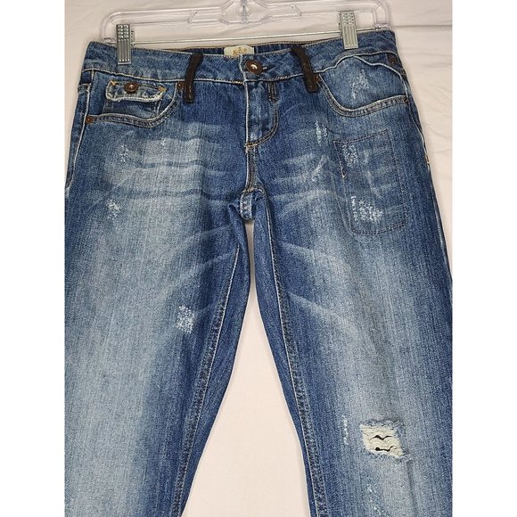 River Island Lowrise Denim Jeans Sz 4, Straight from the UK! - Picture 3 of 14